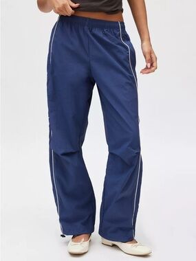 BDG Black Jess Athletic Track Pants with Contrast Piping